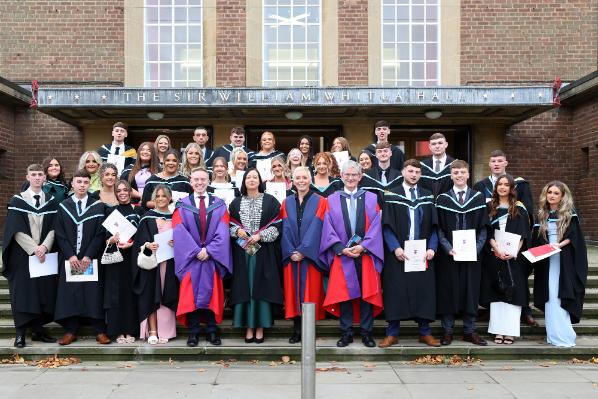 Graduates of the Level 4 Certificate in Youth Leadership and Community Action (30 CATS) and the Academic Procession